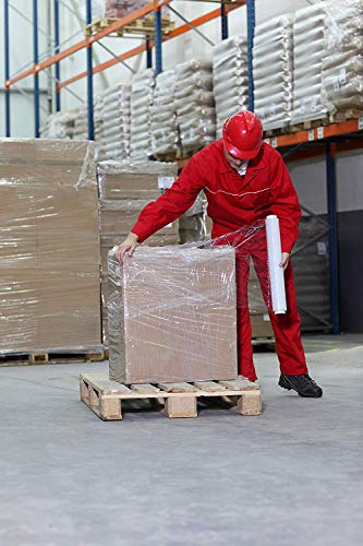 Stretch Wrap Industrial Strength 1500ft x 18" by PACK of AMERICA Plastic Shrink Wrapping Film, Packing & Moving Supplies, Pallets, Furniture, Boxes, Shipment Protection (1 Pack Clear 3" Core 80 Gauge)