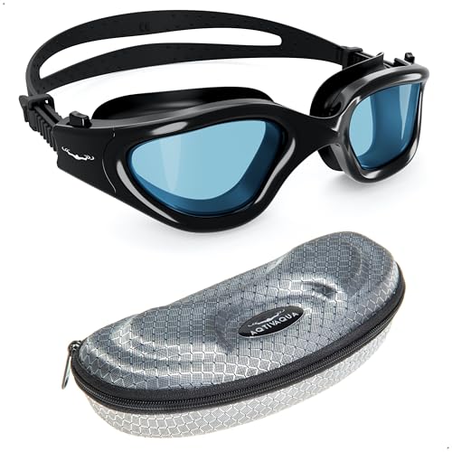 All Black Goggles + Silver Case