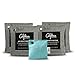 5-Piece Natural Activated Bamboo Charcoal Bags Value Pack - 4X 200g Grey Natural Air Purifying Bags for Wider Spaces Plus 1x 60g Teal Activated Charcoal Bag for Refrigerators and Other Tight Spaces