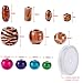600 Pieces Natural Color Printed Wood Beads Multi-Color Round Wooden Beads Wooden Spacer Beads with Clear Elastic Cord for DIY Jewelry Making （Color Set 1）