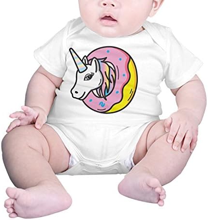 FUNSBABY Infants Clothes Climbing Bodysuits Unicorn Doughnut Cookies Kids Clothes Boys and Girls