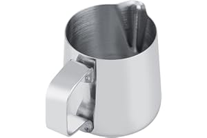 Luqeeg Stainless Steel Milk Frothing Cup Durable Coffee Pitcher Jug for Latte Art, HeatResistant Milk Jug for Home Barista (2