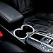 Silver Inner Center Console Water Cup Holder Trim Cover for Porsche Macan 2014-2018