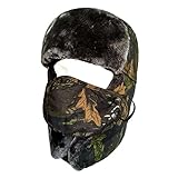 LETHMIK Camo Winter Hats Faux Fur Trapper Ushanka Hat Unisex Aviator Bomber Hat