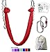 Aerial Yoga Hammock 5.5 yards Include Daisy Chain ,Carabiner and Pose Guide (Red)
