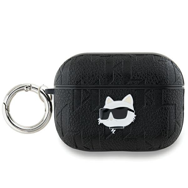 CG Mobile Karl Lagerfeld KLAP2PGCHPK Case for AirPods Pro 2 (2022/2023) Black Monogram Choupette Head