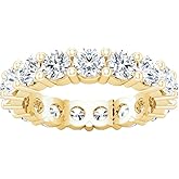 Houston Diamond District 4 Carat (ctw) Round Diamond Ladies Eternity Wedding Anniversary Stackable Ring Band Ultra Premium Collection