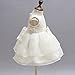Mini Kitty Baby Girls Dresses Pageant Bow Formal Dress,White,0-6 Months