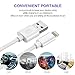 Atizzy iPhone Charger, Durable Fast Charging Cable iPhone Cord High Speed Connector Data Sync Lightning Cable Transfer Cord Compatible with iPhone X, iPhone 8, iPhone 7, iPhone 6, iPhone 5, More