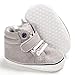 Iuhan Cotton Baby Girl Boys Fox Hight Cut Shoes Anti-Slip Infant Soft Sole Sneaker (Age:6~12 Month, Gray)