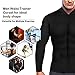 Ctrilady Men's Neoprene Wetsuit Jacket with Front Zipper and Long Sleeves for Swimming, Snorkeling, and Surfing(Black, 2XL)