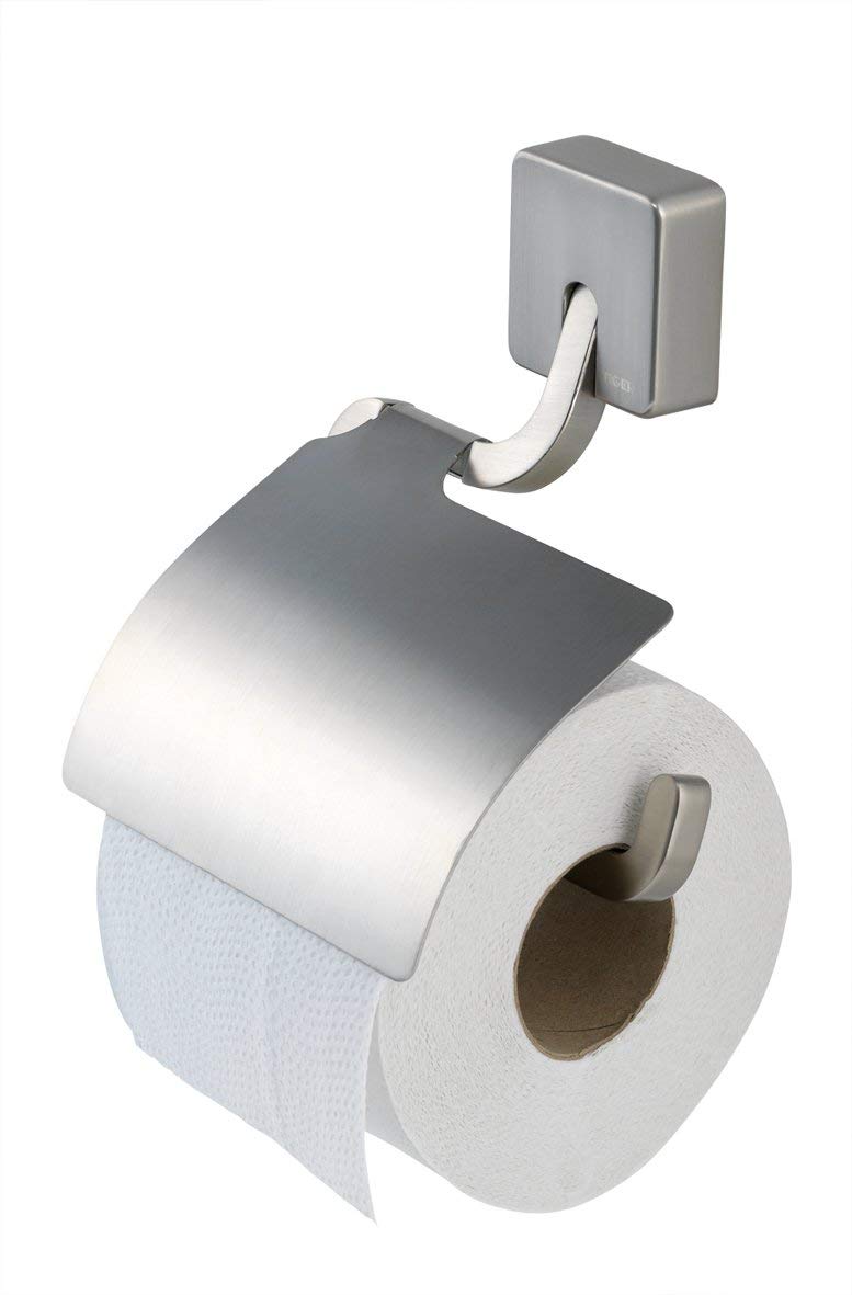 Tiger Impuls Toilet Roll Holder, Zamac, Stainless Steel Brushed, 13.5 x 17.9 x 2.7 cm