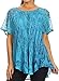 Sakkas Zoya Marbled Embroidery Cap Sleeves Blouse/Top