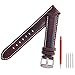 Ritche Leather Strap Replacement Watch Bands Straps 22mm-Espresso