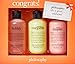Philosophy Congrats! By Philosophy for Women - 3 Pc Set 3 X 6oz Shampoo, Shower Gel & Bubble Bath - Senorita Margarita, Melon Daiquiri, Bubbly, 3count