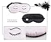 Double Sided Silk Eye Mask Lovely Personality Eyeshade Sleep Eye Mask Blue Eyes