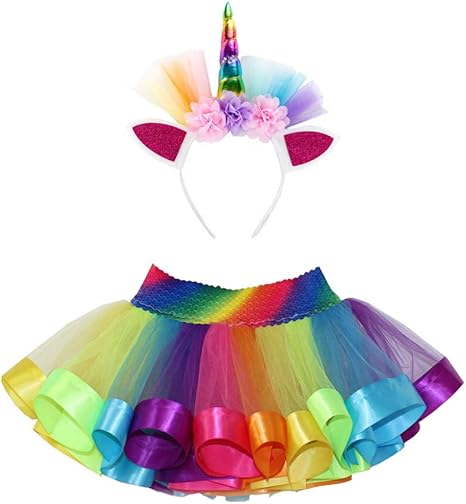 rainbow skirt for baby girl