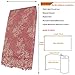 SALAMUTU African French Lace Fabric 5 Yards Nigerian Eco-Friendly Embroidery Lace Fabric with Rhinestones and Beadsfor Party Dress Formal Wedding Dress 5 Colors（Blush Pink）