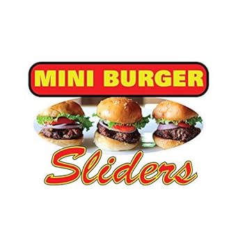 Mini Burgers Sliders Concession Restaurant Food Truck Die