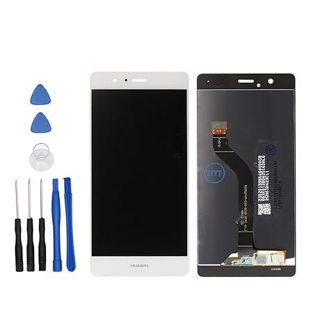 HYYT Reparatur und Ersatz LCD Display + Touchscreen Digitizer für Huawei P9 lite mit Frei Werkzeuge (Weiß)