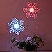 Gedengni Set of 4 Suction Cup Nightlight, Snowflake LED Light Color Glow Change, Attached to Back for Hanging in a Window Christmas and Holiday Decorating New Year Wedding Part Festival Deco