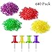 Mr. Pen - 640 Pc Push Pins, Thumb Tacks, 4 Colors, Steel, Perfect for Office, School, Bulletin Boards