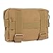 MOLLE Pouches - Compact Water-resistant Multi-purpose Tactical EDC Utility Gadget Gear Hanging waist Bags(Horizontal rectangle Pouch ,Tan )