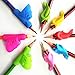 Coolzu(TM) Pencil Writing Classroom Tools Grips for Kids and Adults Comfortable Ergonomic Handwriting 2 Type Assorted Colors Pack 8 Count (Grips 8-ct)