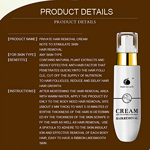 Whitening Painless Private Parts Underarm Hair Removal Cream,Outsta Depilatory Bubble No Pain Flawlessly Used on Body, Leg,Hand, Armpit, Pubic Hair Armpit Depilatory Paste (White)