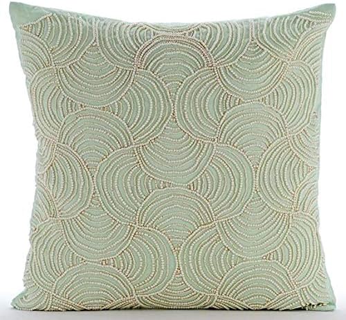 Amazon Com The Homecentric Decorative Pastel Green Euro Shams