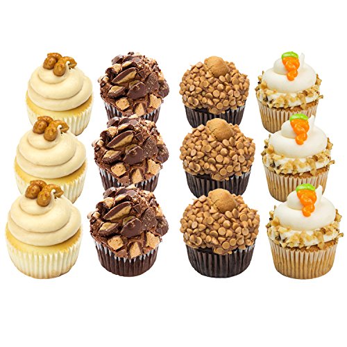 Click Here to See More Images Cupcakes - Nut Lovers - Peanut Butter - Dessert - 12 Pack Assortment - Baked Fresh Day of Order