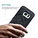 Galaxy S7 Wallet Case With Mirror,Bidear(TM) Samsung Galaxy S7 Case Card Key Slot Holder Kickstand Back Cover,Creative Design for Galaxy S7 5.1 inch-Black