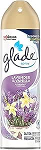 Glade Air Freshener, Room Spray, Lavender &amp; Vanilla, 8 Oz, 12 Count