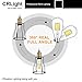CRLight 5000K LED Edison Bulb 10W Daylight White 1000LM, 100W Incandescent Equivalent, Replace 20W Compact Fluorescent CFL Bulbs, E26 Medium Base ST64 Vintage LED Filament Bulbs, Non-dimmable, 3 Pack