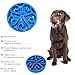Fanxieast Slow Feeder Dog Bowl, 2 Pack of Fun Interactive Pet Food Dish,Anti Choking Slow Eating,Bloat Stop Puppy Swirl Puzzle for Healthy Diet Eating Habit (2 Pack, Blue&Red)