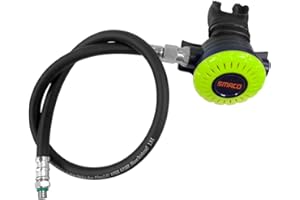 SMACO Scuba Diving 2nd Stage Regulator, with Medium Pressure Hose, Second Stage Diving Regulator for Scuba Tank