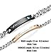 LOLIAS 2 Pcs Stainless Steel Couples Bracelets for Men Women His & Her Bracelet Chain,F