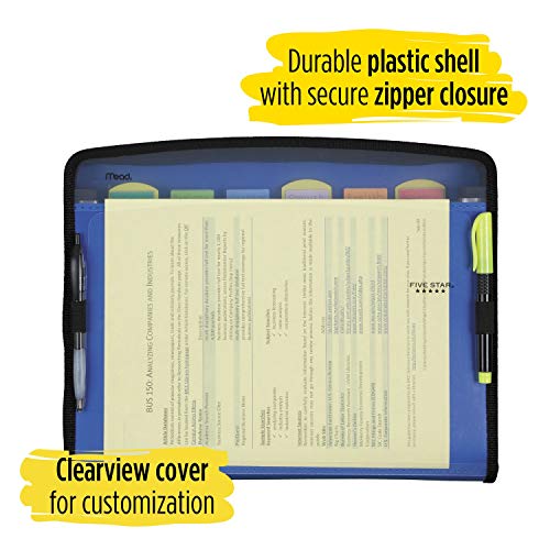 Five Star 7Pocket Expanding File Organizer, Plastic Expandable File