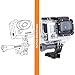 USA Gear Action Cam Head Strap Action Mount with J Hook and Tripod Adapter - Compatible with Kodak PIXPRO SP1, Vivitar Full HD Action Camera, Ricoh WG-M1 Black Waterproof Action Video Camera & More