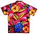 V.H.O Funky Hawaiian Shirt, Bigflower, Pink, S