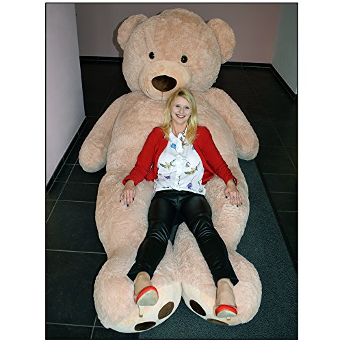 TE-Trend XXL Teddybär Riesen Teddybären Giant Teddy Bär 250cm Kuscheltier Plüschtier Deko Plüsch Bär Braun – Bild 5