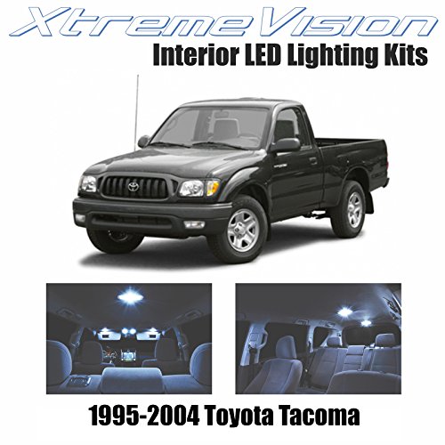 XtremeVision Toyota Tacoma 1995-2004 (3 Pieces) Cool White Premium Interior LED Kit Package + Installation Tool