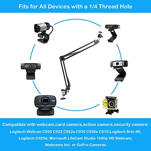 Phone Stand for Recording, Overhead Phone Mount Video Stand cam