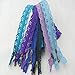Saliency Nylon Coil Flower Zipper Lace Zippers 24cm 9 inch 25pcs for DIY Sewing