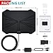 【Updated 2018 Version】 Professional TV Antenna-Indoor Digital HDTV Antennas Amplified 60-100 Mile Range 4K HD VHF UHF Freeview for Life Local Channels and Programming for All Type of Television