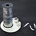 Crimped Curling Ribbon Roll, Nydotd 100 Yard Metallic Silver Balloon Ribbons Cord for Party Festival Flowers Crafts Christmas Gift Wrapping, 5 mm Width