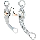 HILASON ALMINIUM Engraved Horse Curb BIT 5" Mouth Correction Copper Roller