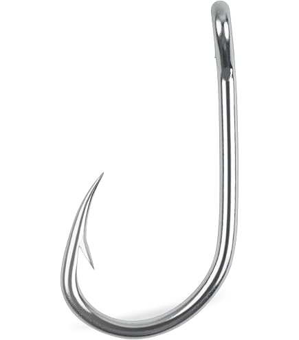 Fishing Hooks Saltwater,30PCS Marlin Trolling Hooks Extra Strong Stainless Steel Fish Hooks Offset Point Barb Live Bait Hooks Big Game Fishing Tackle (2/0-30 Pack) : Sports & Outdoors