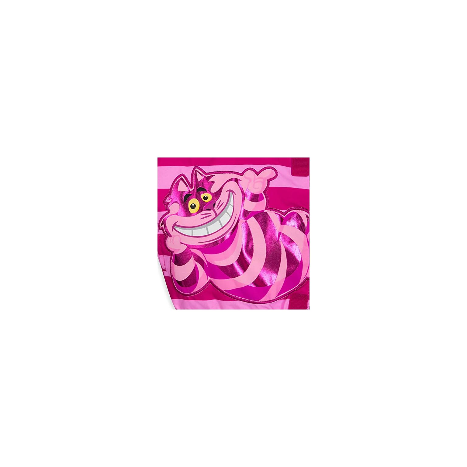 Disney Cheshire Cat Packable Rain Jacket and Attached Carry Bag for