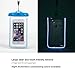 Sunny Tag Glow in Dark Floating Waterproof Universal Phone Dry Bag Case, 4 Pack Blue, Green, Pink, Orange